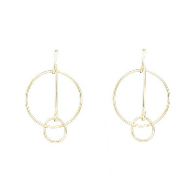 Circle Designer Dangler Earrings 
