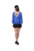 Casual Solid Blue Top By Shipgig