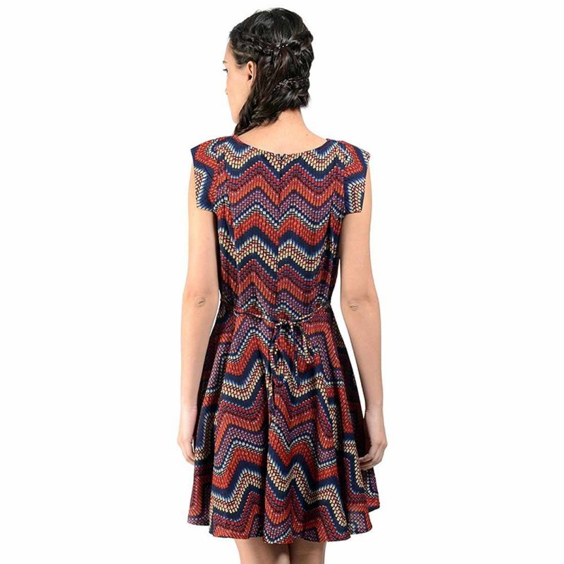Multi Print Short Dress By Shipgig