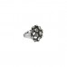Stylish Multiple Shinny Stones Ring In Silver Color