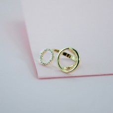 Designer Gold Plated Stone Studded Ring