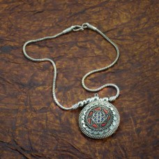 Antique Siver Plated Chain Pendant