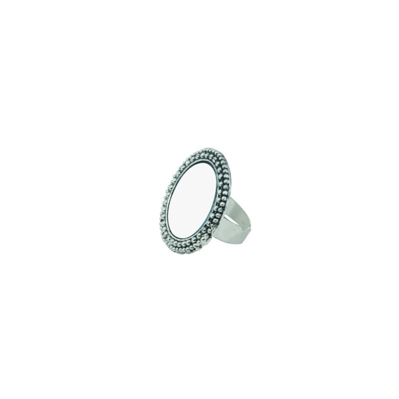 Designer Silver Plated Ring For Women