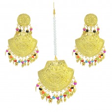 Beautiful Traditional Maang Tikka With Earring Set