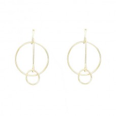 Circle Designer Dangler Earrings 