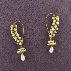 Gold Plated Stone Beaded Earrings