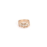 Angel With Bow Stones Ring In Copper