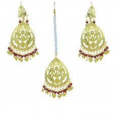 Indian Traditional Maang Tikka With Earring Set