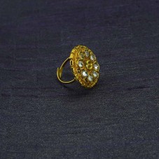 Gold Plated Studded Ring