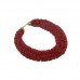 Designer Pearls Neckpiece In Maroon Color