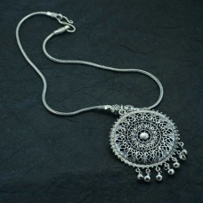 Silver  Plated Chain Pendant