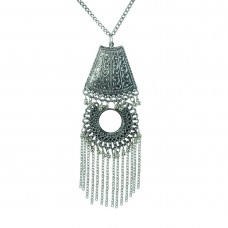 Designer Silver Plated Pendent For Women