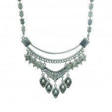 Designer Silver Plated Neckpiece 