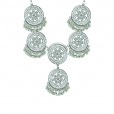Silver Plated Neckpiece For Women_1013