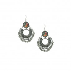 Silver Chandbalis In  Multicolor For Women