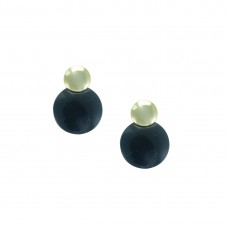 Designer Black And Golden Studs