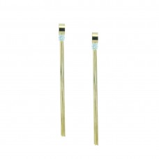 Gold Plated Long Drop Chain Earring