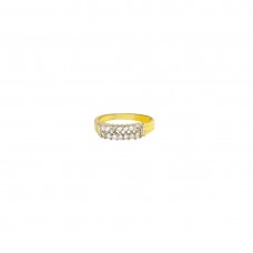 Gold Plated AD Studded Ring By Shipgig