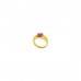 Gold Plated AD Studded Ring With Pink Stone