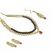Multicolor Necklace, Earring & Maang Tikka Set For Women
